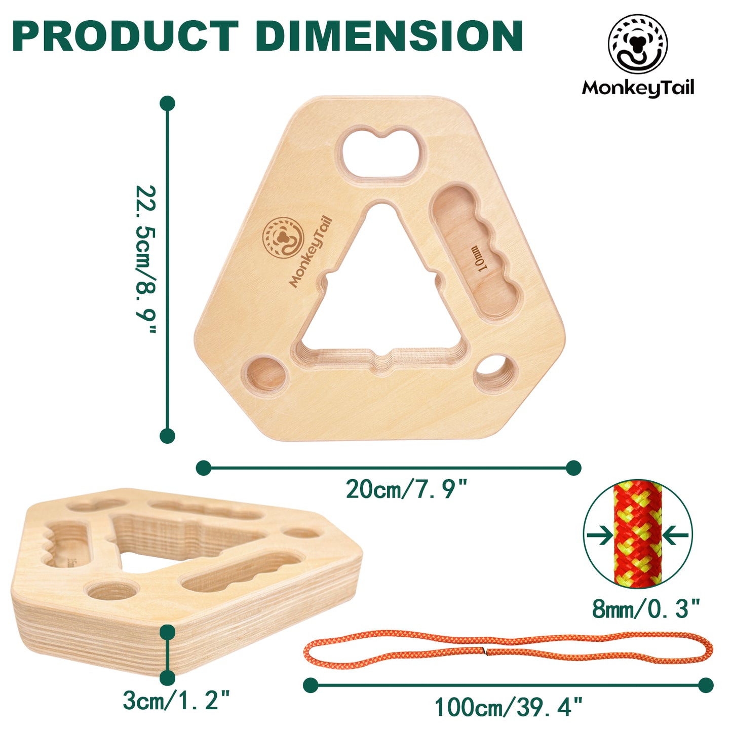Portable hangboards