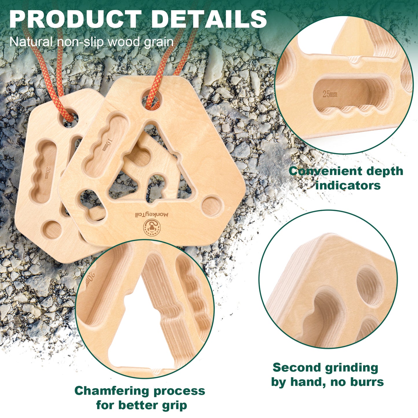 Portable hangboards