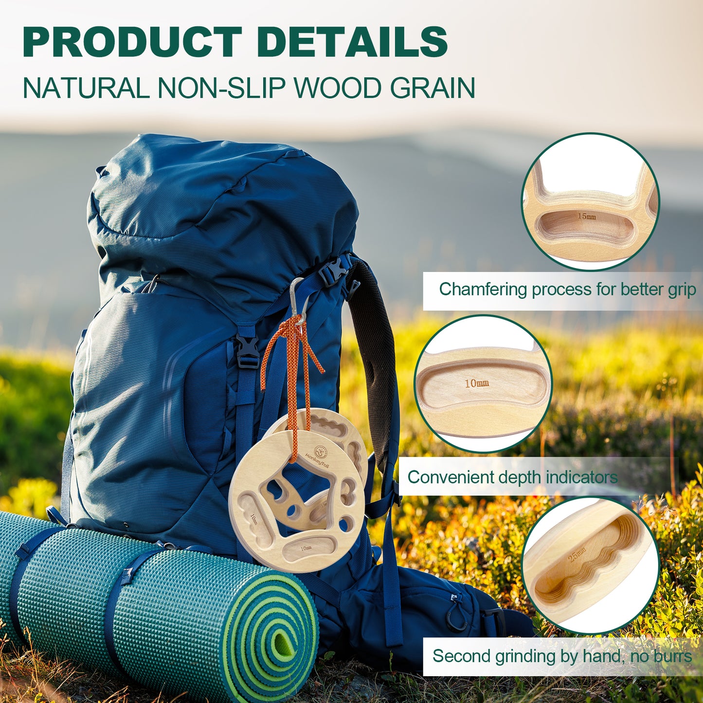 Portable hangboards