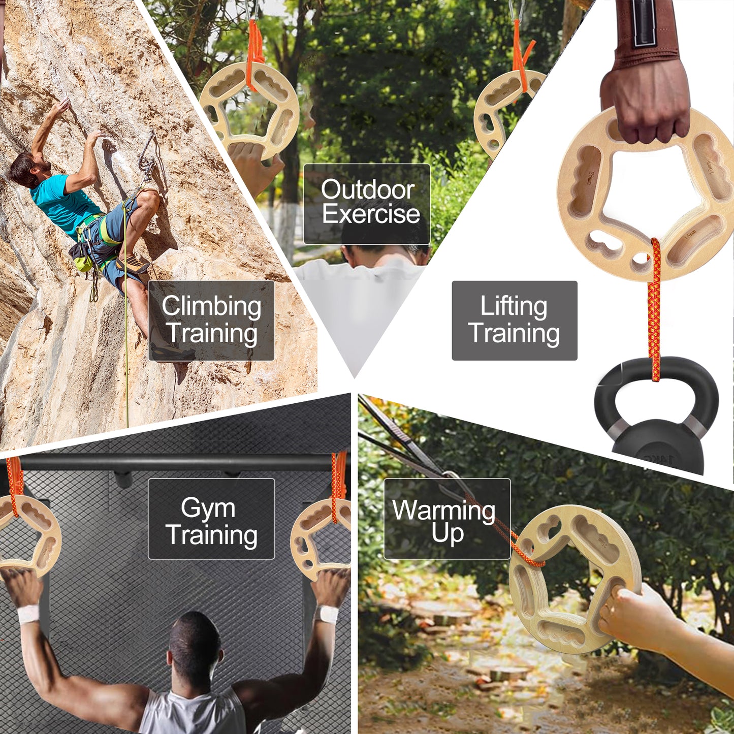 Portable hangboards