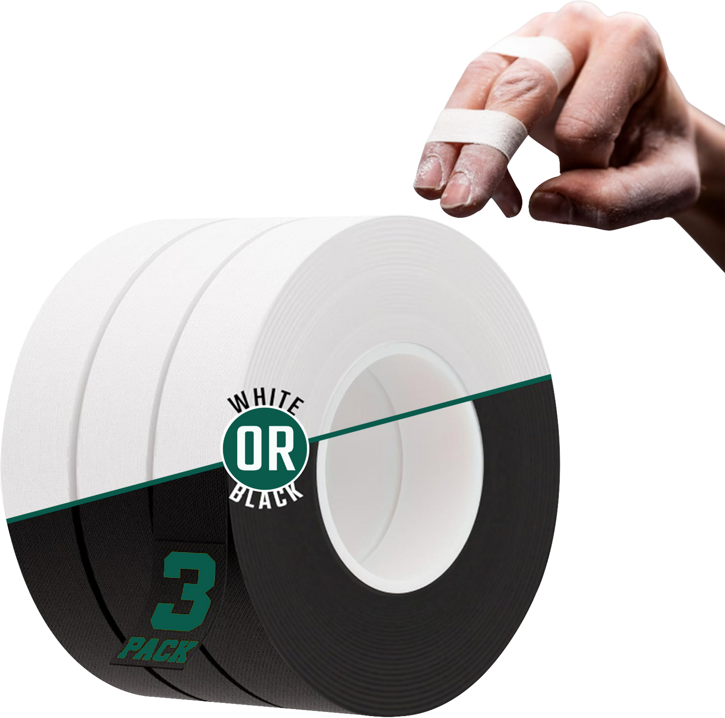 MonkeyTail Kletter Fingertape - 3 Rollen, 1,5 cm x 10 m