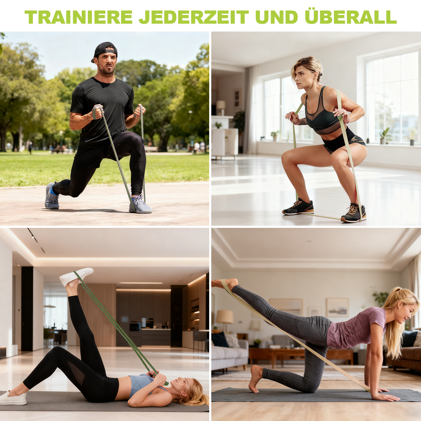MonkeyTail Widerstandsbandset, 5 Stufen (unterschiedliche Intensitäten)