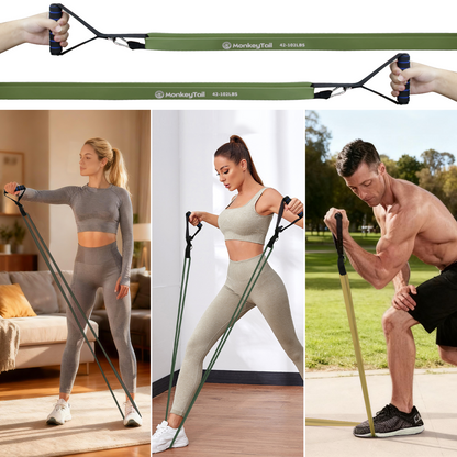 MonkeyTail Widerstandsbandset, 5 Stufen (unterschiedliche Intensitäten)